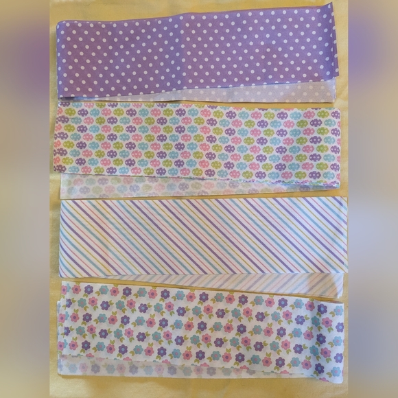 Other - 10 New Easter material Strips, Fabric, Make Hair Bows, TM1-Q